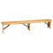 Merrick Lane Tinsley 96" x 12" Solid Pine Folding Farmhouse Style Bench
